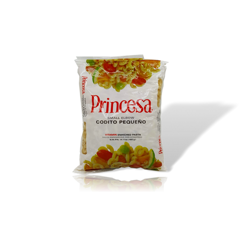 Princesa Codito Pequeño Pasta enriquecida con vitaminas paquete de 400 grs