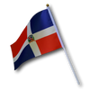Image of Bandera Dominicana de mano