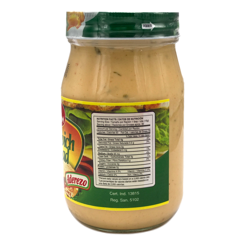 Baldom Sandwich Spread Aderezo 16oz