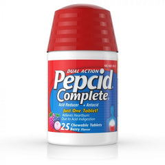 Pepcid Acid Reducer And Antacid Chewable Tablets, 25CT sabor cereza