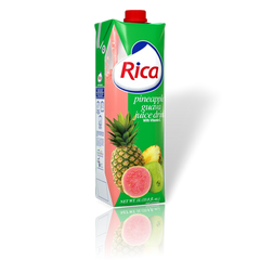 Jugo de Pina Guayaba Rica 1 Lt con vitamina C (33.8 fl oz)