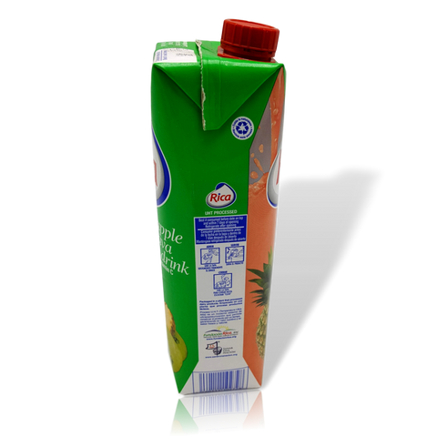 Jugo de Pina Guayaba Rica 1 Lt con vitamina C (12 pack)