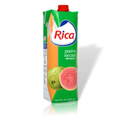 Nectar de Guayaba Rica 1 Lt con vitamina C (12 Pack)
