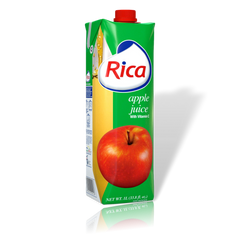 Jugo de Manzana Rica 1 Lt con Vitamina C (12 Pack)