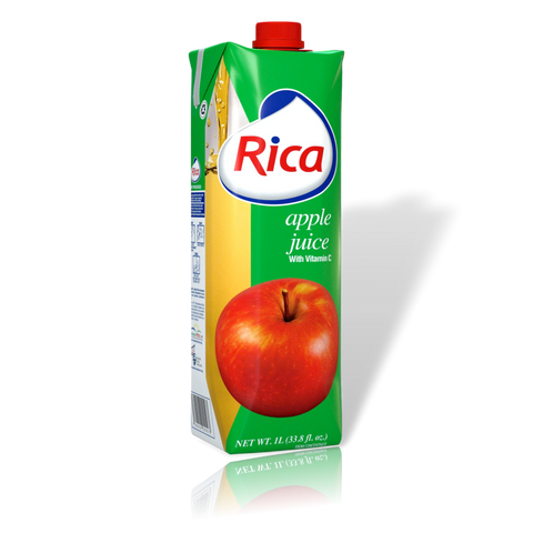 Jugo de Manzana Rica 1 Lt con Vitamina C (12 Pack)