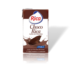 Choco Rica Leche Semidescremada al 2% con Chocolate 1 qt (32 oz)