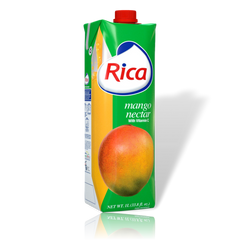Nectar de mango Rica 1 Lt con vitamina C (12 Pack)