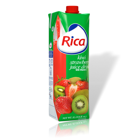 Jugo de Kiwi Fresa Rica 1 Lt con vitamina C (12 pack)