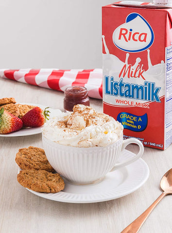 RICA Listamilk Whole Milk With Vitamin D 1Qt (4 Pack)